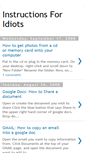 Mobile Screenshot of instructionsforidiots.blogspot.com