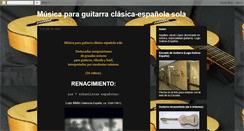 Desktop Screenshot of musicaparaguitarraclasica.blogspot.com