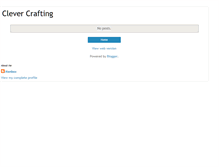 Tablet Screenshot of clevercrafting.blogspot.com