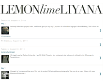 Tablet Screenshot of lemonlimeliyana.blogspot.com