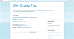 Desktop Screenshot of eavbuyingtips.blogspot.com