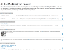 Tablet Screenshot of keesvanhaaster.blogspot.com