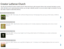 Tablet Screenshot of creatorlutheran.blogspot.com