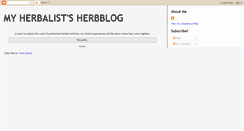 Desktop Screenshot of myherbalist.blogspot.com