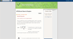 Desktop Screenshot of howtodoexcel.blogspot.com