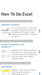 Mobile Screenshot of howtodoexcel.blogspot.com