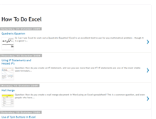 Tablet Screenshot of howtodoexcel.blogspot.com