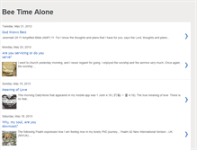 Tablet Screenshot of beetimealone.blogspot.com