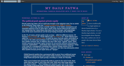 Desktop Screenshot of mydailyfatwa.blogspot.com