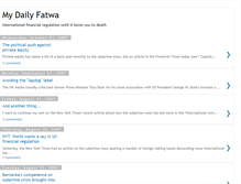 Tablet Screenshot of mydailyfatwa.blogspot.com