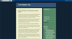 Desktop Screenshot of freediabetictips.blogspot.com