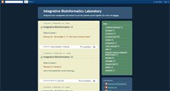 Desktop Screenshot of integrativebioinformatics.blogspot.com