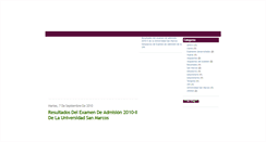 Desktop Screenshot of blogexamendeadmision.blogspot.com