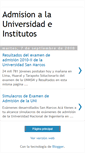 Mobile Screenshot of blogexamendeadmision.blogspot.com