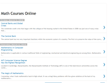 Tablet Screenshot of math-courses-online.blogspot.com