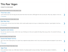 Tablet Screenshot of poorvegan.blogspot.com