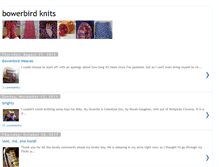 Tablet Screenshot of bowerbirdknits.blogspot.com