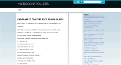 Desktop Screenshot of microcontrollersdesign.blogspot.com