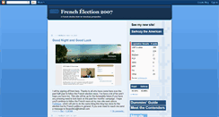 Desktop Screenshot of frenchelection2007.blogspot.com