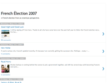 Tablet Screenshot of frenchelection2007.blogspot.com