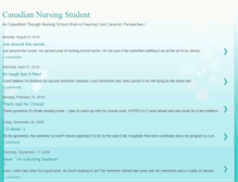 Tablet Screenshot of canadiannursingstudent.blogspot.com