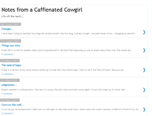 Tablet Screenshot of caffienatedcowgirlnotes.blogspot.com