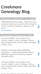 Mobile Screenshot of creekmoregenealogy.blogspot.com