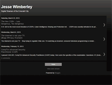 Tablet Screenshot of jessewimberley.blogspot.com