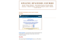 Desktop Screenshot of onlinespanishcourse.blogspot.com