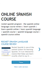Mobile Screenshot of onlinespanishcourse.blogspot.com