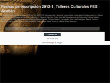 Tablet Screenshot of inscripciontalleresculturalesfesa.blogspot.com