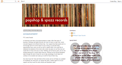 Desktop Screenshot of popshopspazz.blogspot.com