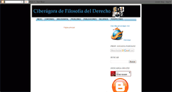 Desktop Screenshot of ciberagoradefilosofiadelderecho.blogspot.com