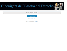 Tablet Screenshot of ciberagoradefilosofiadelderecho.blogspot.com