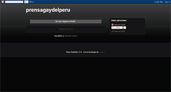 Desktop Screenshot of prensagaydelperu.blogspot.com