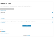 Tablet Screenshot of isabella-lara.blogspot.com