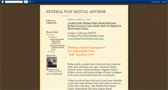 Desktop Screenshot of federalwaydentaladvisor.blogspot.com