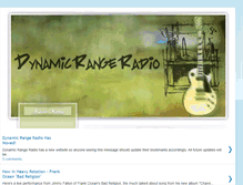 Tablet Screenshot of dynamicrangeradio.blogspot.com