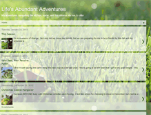 Tablet Screenshot of lifesabundantadventures.blogspot.com
