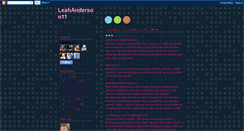 Desktop Screenshot of leahanderson11.blogspot.com