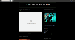 Desktop Screenshot of laamantedebaudelaire.blogspot.com