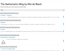 Tablet Screenshot of mathematics-diary.blogspot.com