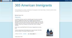 Desktop Screenshot of 365immigrants.blogspot.com