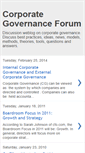 Mobile Screenshot of corporategovernanceforum.blogspot.com