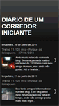 Mobile Screenshot of diariodeumcorredoriniciante.blogspot.com