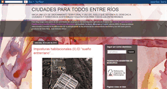 Desktop Screenshot of ciudadesparatodosentrerios.blogspot.com