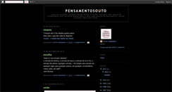 Desktop Screenshot of pensamentosouto.blogspot.com