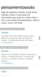 Mobile Screenshot of pensamentosouto.blogspot.com