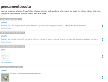 Tablet Screenshot of pensamentosouto.blogspot.com