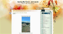 Desktop Screenshot of mysavinggraceandjacob.blogspot.com